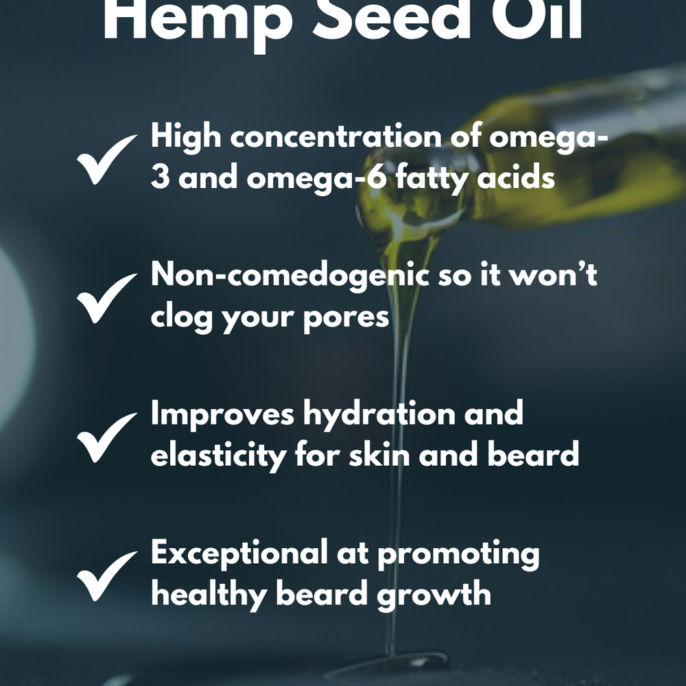 hemp seed beard oil